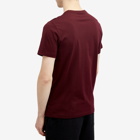 Fred Perry Men's Logo T-Shirt in Oxblood