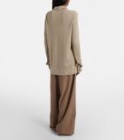 The Row Fadry cotton-blend gabardine wide-leg pants