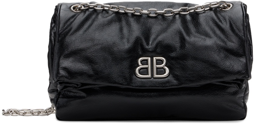 Photo: Balenciaga Black Monaco Medium Chain Bag