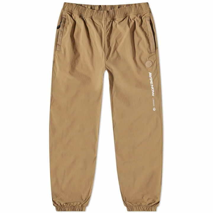 Photo: Men's AAPE Now Nylon Woven Track Pant in Beige
