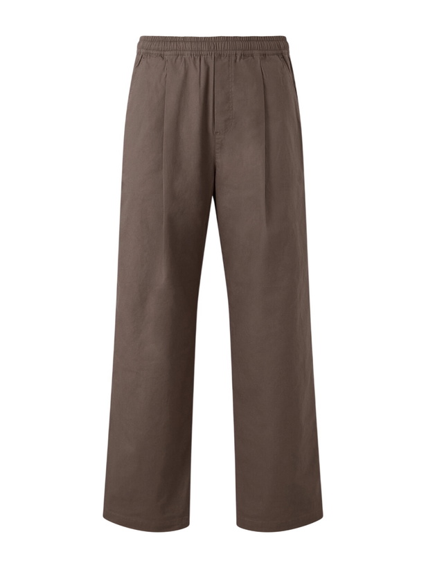 Photo: Folk - Straight-Leg Pleated Cotton-Blend Ripstop Trousers - Brown