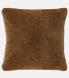 Brunello Cucinelli - Shearling and leather cushion