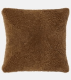 Brunello Cucinelli - Shearling and leather cushion