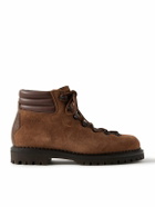 Yuketen - Vettore Leather-Trimmed Suede Boots - Brown