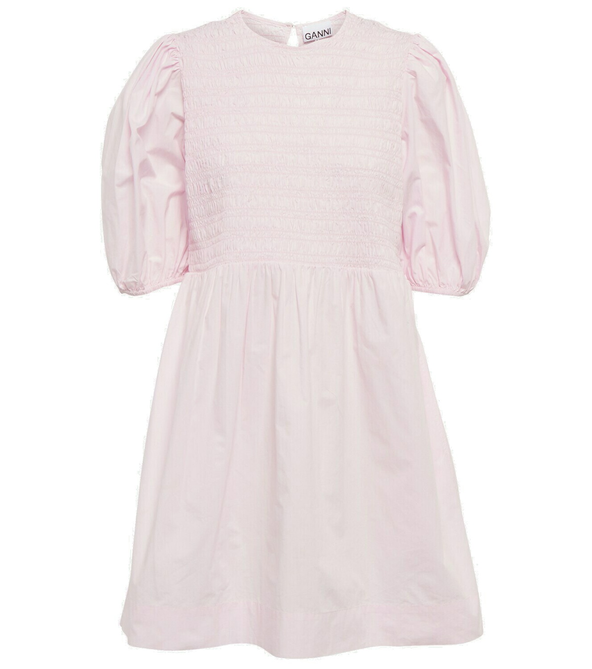 Ganni - Cotton poplin mini dress GANNI