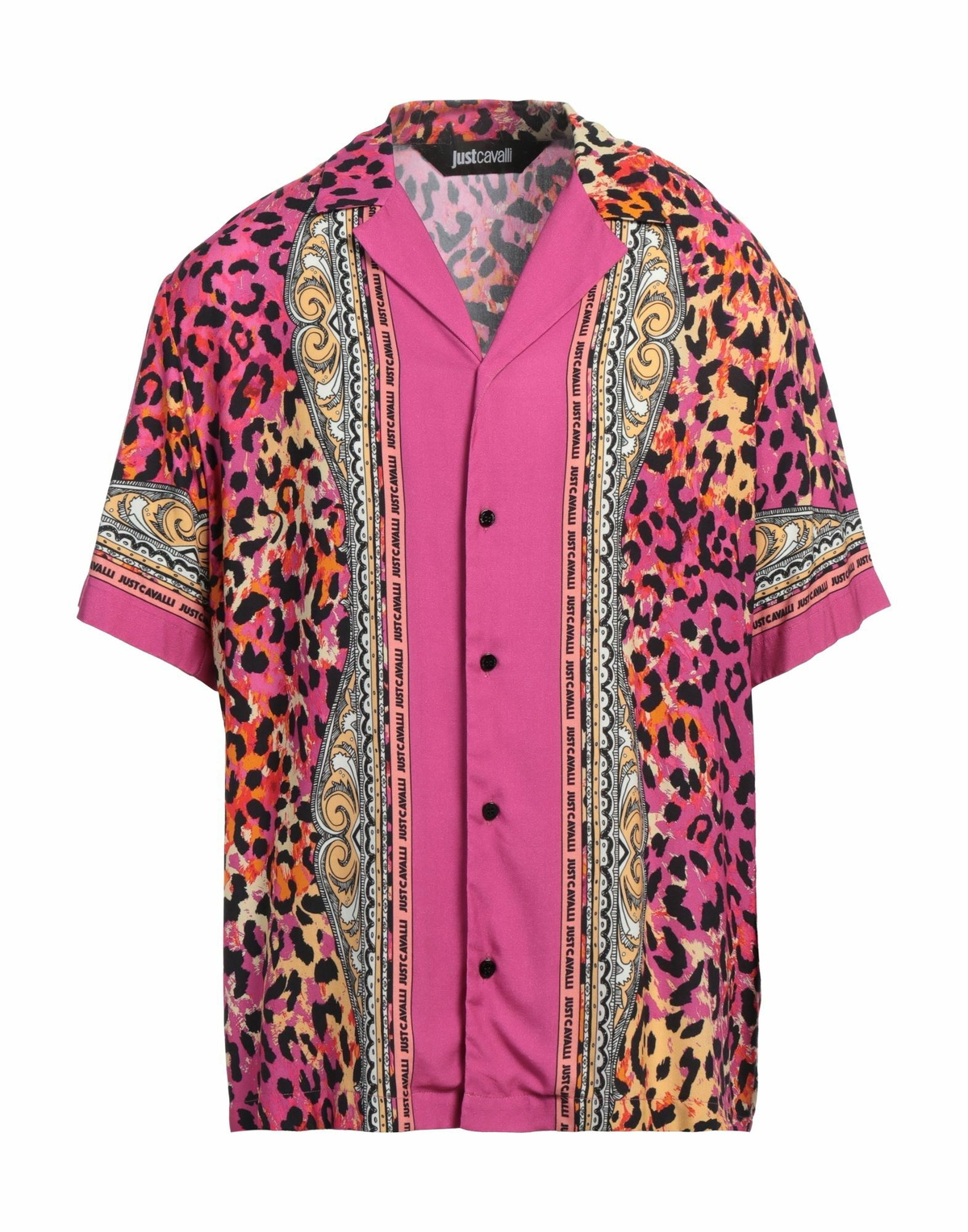Just Cavalli Mens Shirt in Magenta