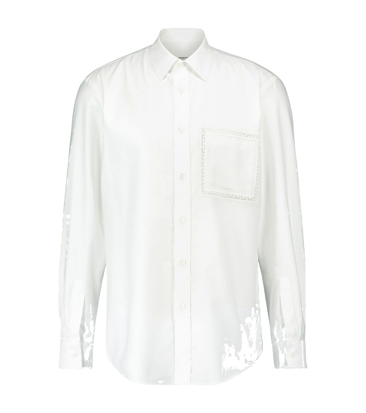Photo: Burberry - Cotton Oxford shirt with lace