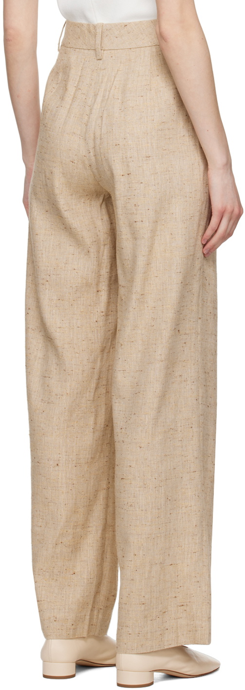 CO Beige Pleated Trousers