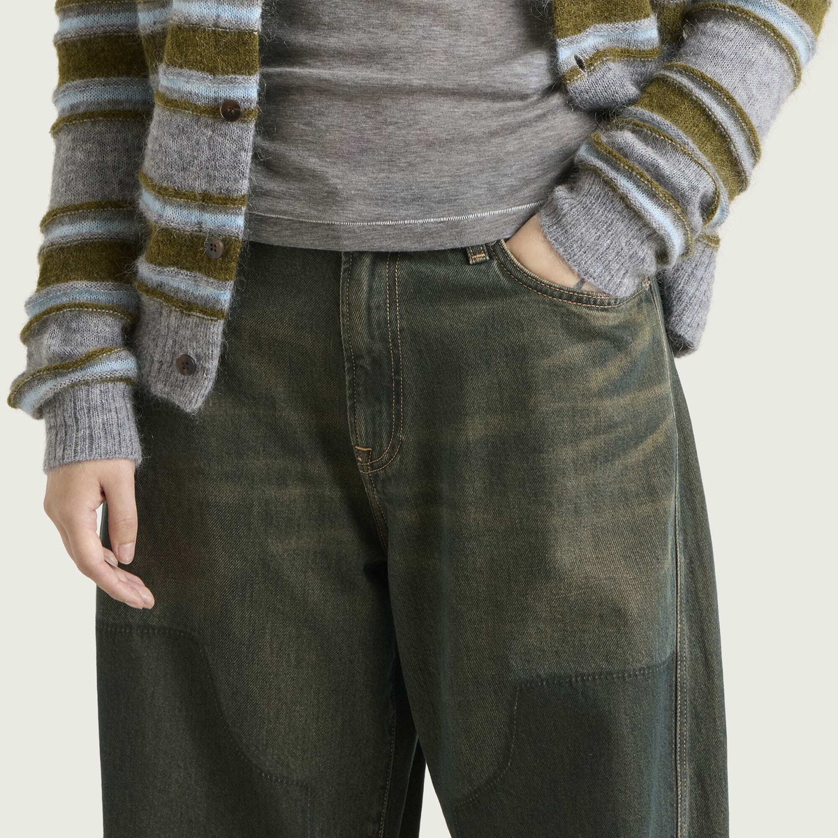 END. x Samsøe Samsøe Women's Saharpo Cut Jeans in Dark Gold Denim