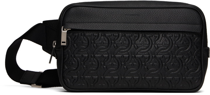 Photo: Ferragamo Black Gancini Belt Bag