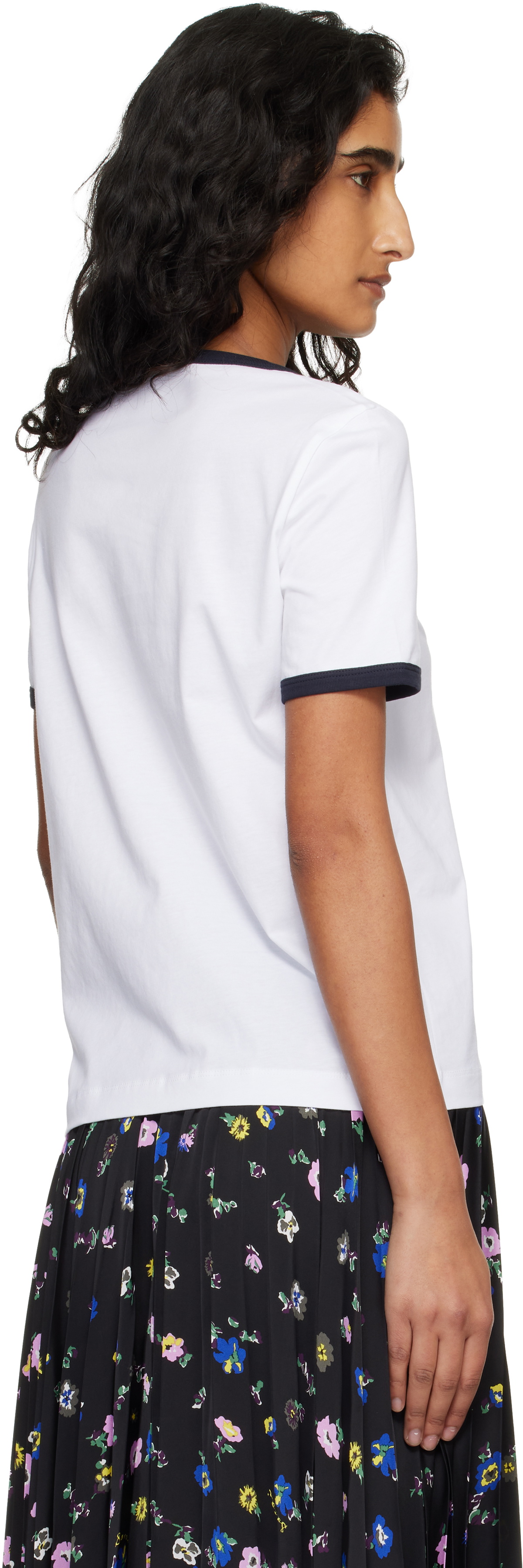 Marni White Flock Print Jersey T-shirt