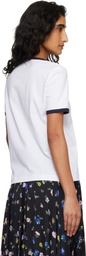 Marni White Flock Print Jersey T-shirt