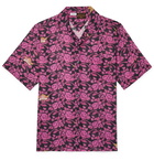 Loewe - Paula's Ibiza Camp-Collar Floral-Print Cotton-Gauze Shirt - Black