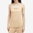 DONNI. Women's Jersey Stripe Spaghetti Tank Top in Butter Stripe