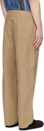 The Row Tan Marlon Trousers