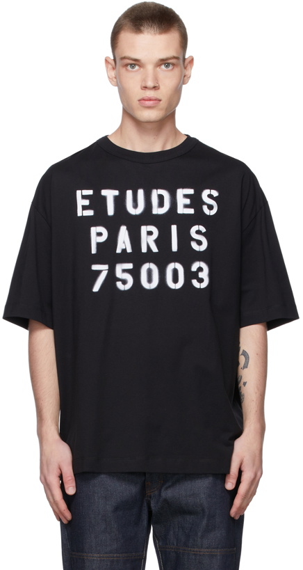 Photo: Études Black Museum Stencil T-Shirt