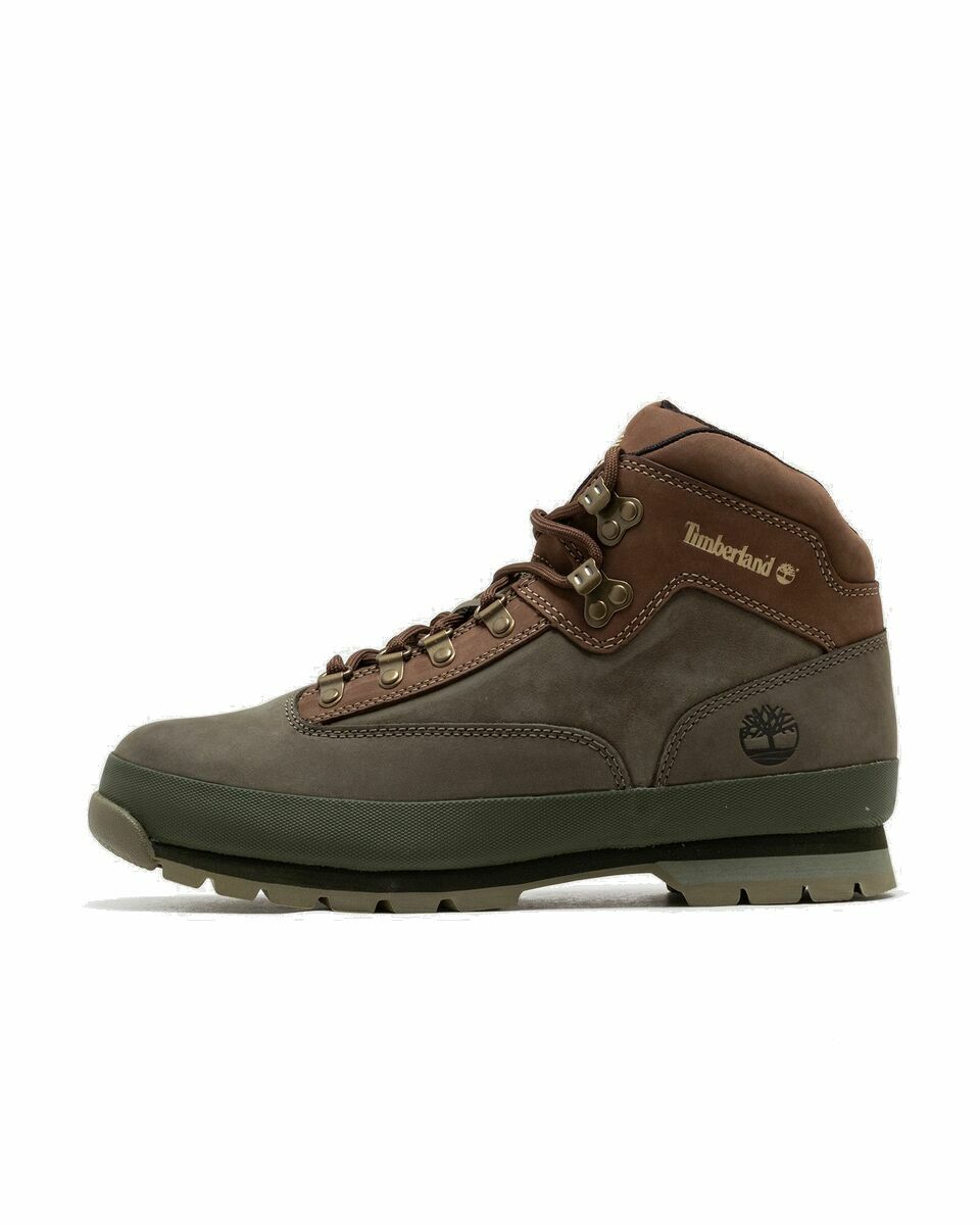 Photo: Timberland Euro Hiker Low Brown/Green - Mens - Boots