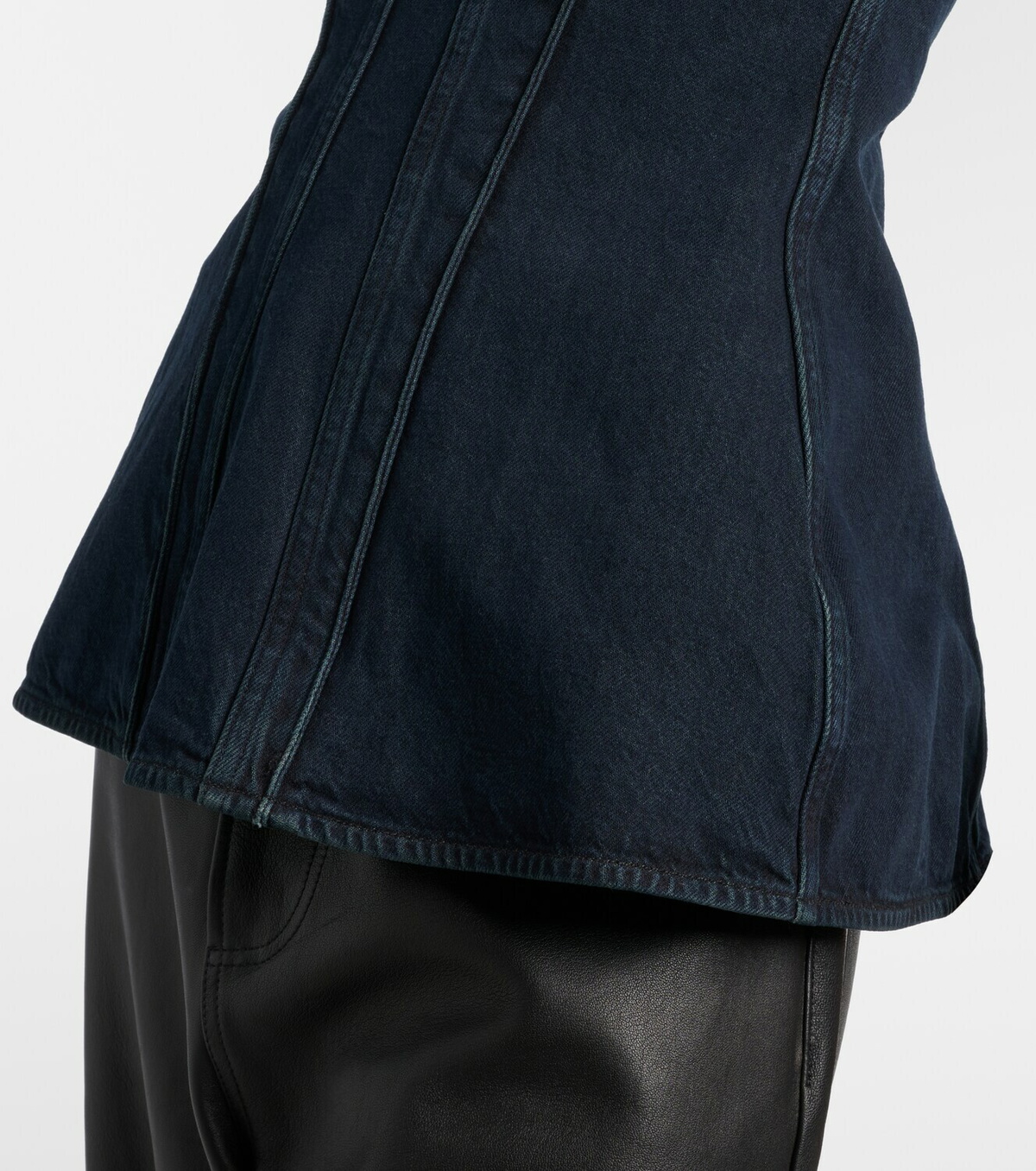 Agolde Lara denim corset