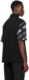 Versace Jeans Couture Black Logowave Polo