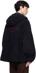 Martine Rose Navy Oversized Fleece Jacket