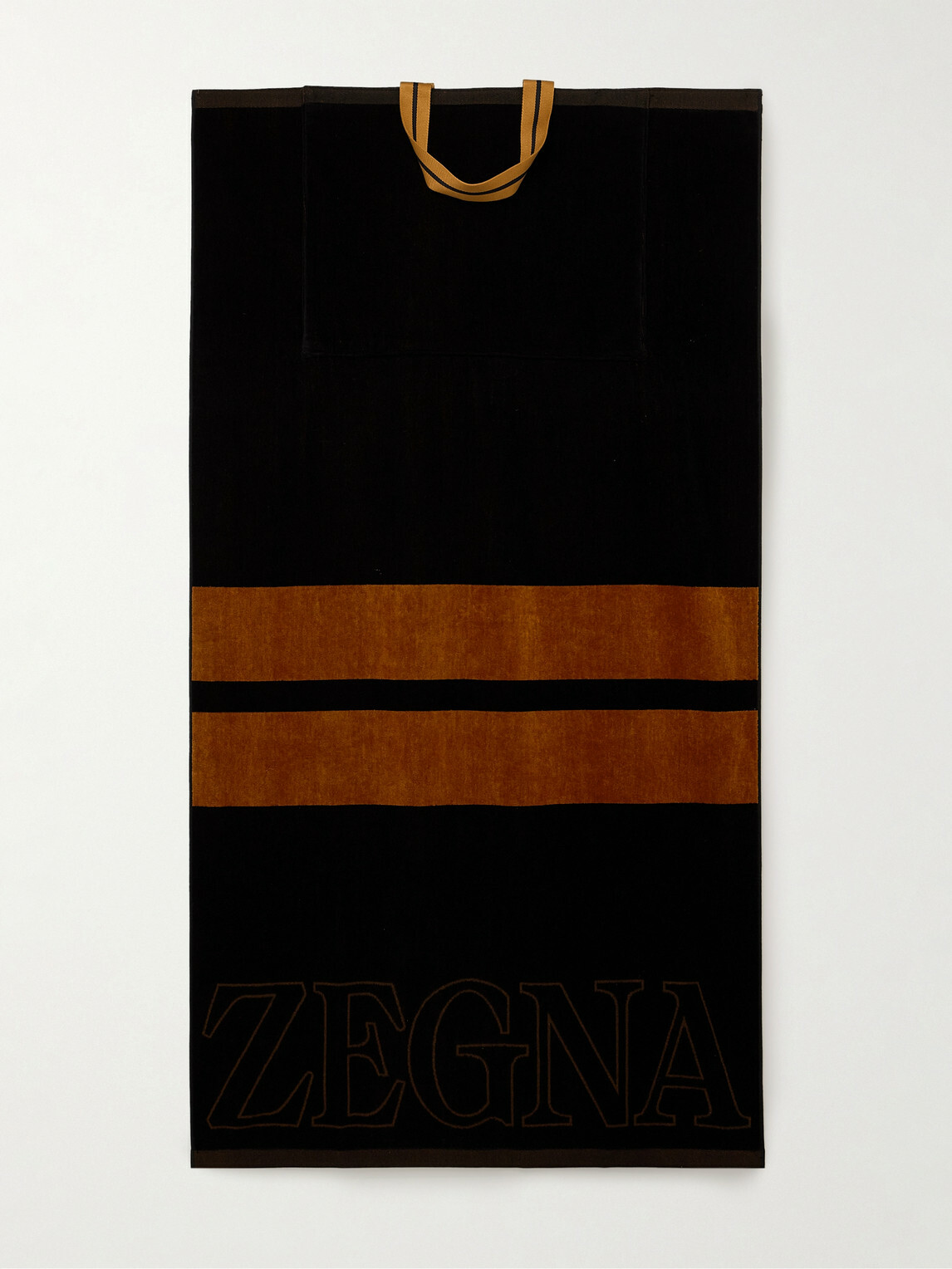 Zegna - Logo-Embroidered Cotton-Terry Beach Towel Tote Bag