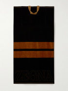 Zegna - Logo-Embroidered Cotton-Terry Beach Towel Tote Bag