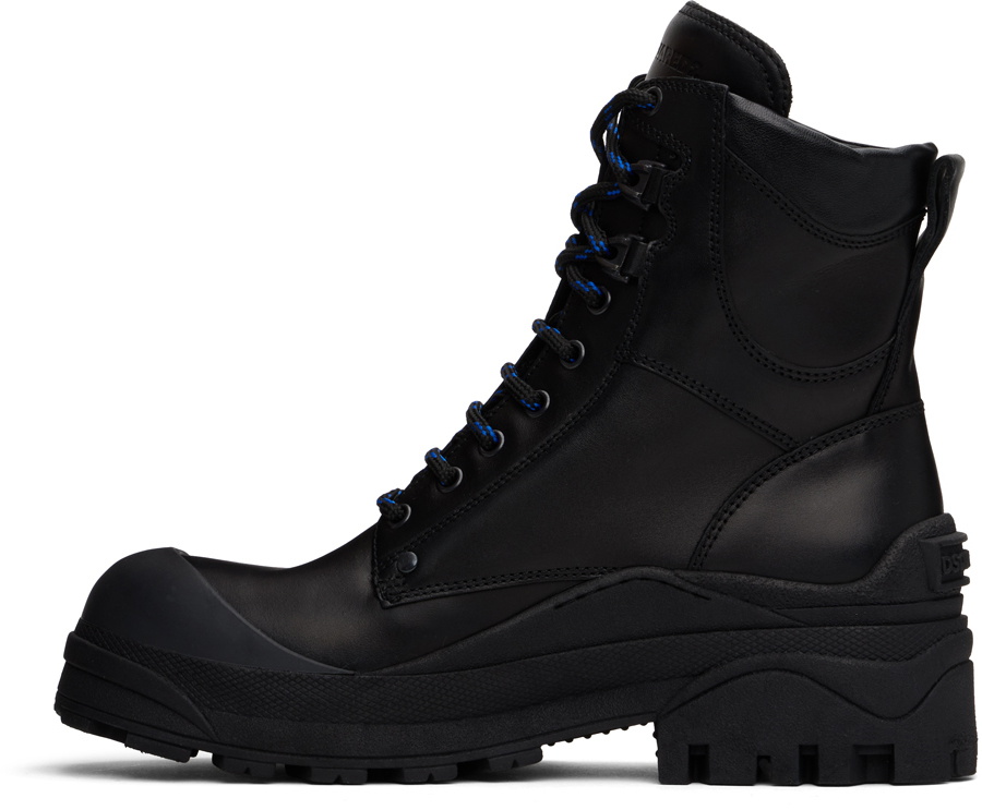 Dsquared2 Black Urban Combat Boots