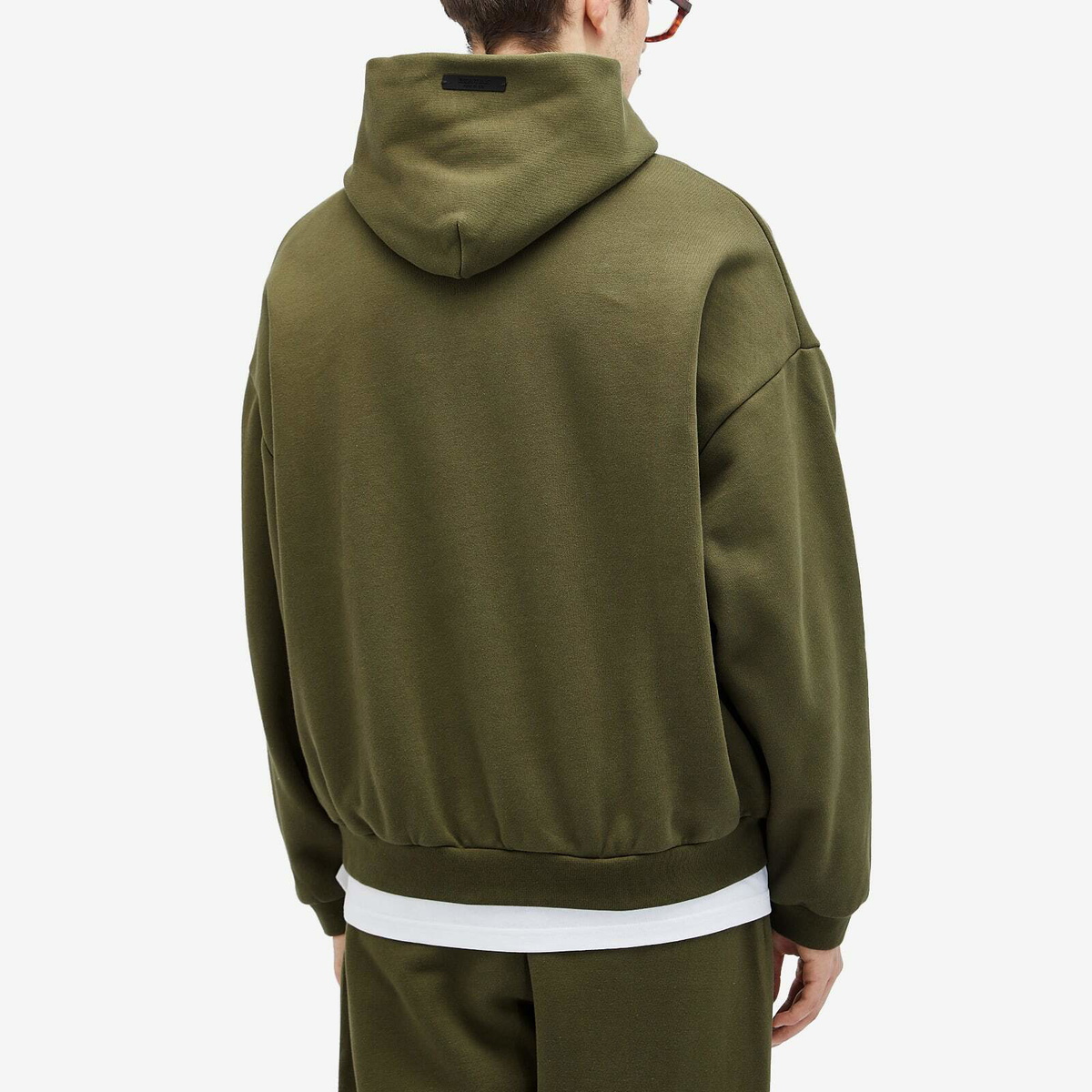 ☆ FEAR OF GOD ☆ ESSENTIALS FLEECE HOODIE MILITARY Fear of God ESSENTIALS Men's Fleece Hoodie in Military Fear
