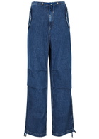 Dion Lee Parachute Wide-leg Jeans Blue