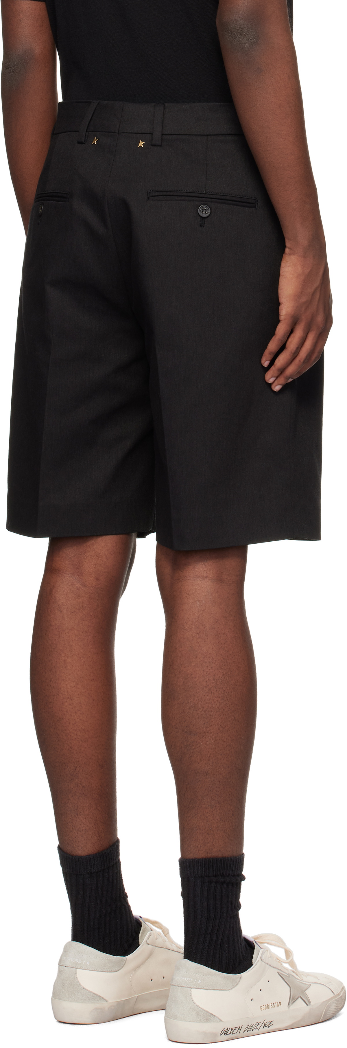 Golden Goose Black Cotton Shorts