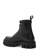 VERSACE - Leather Combat Boots