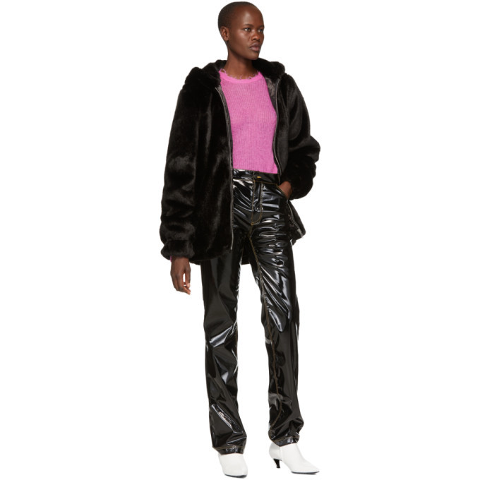 Helmut lang faux mink bomber best sale