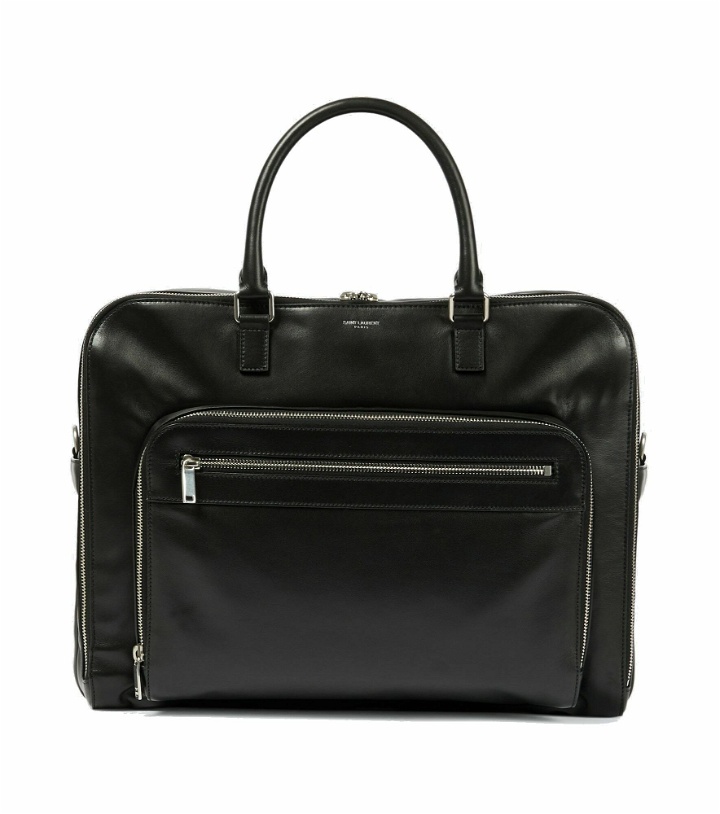 Photo: Saint Laurent - 24H Weekender leather travel bag
