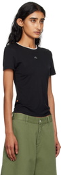 Miaou Black Rhinestone Mini T-shirt
