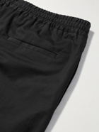 The Row - Jonah Straight-Leg Cotton-Blend Drill Trousers - Black