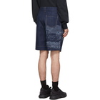 Feng Chen Wang Navy Lanyinhuabu Shorts