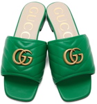 Gucci Green Quilted 'GG' Jolie Sandals