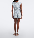 Pucci Leocorno silk twill shorts