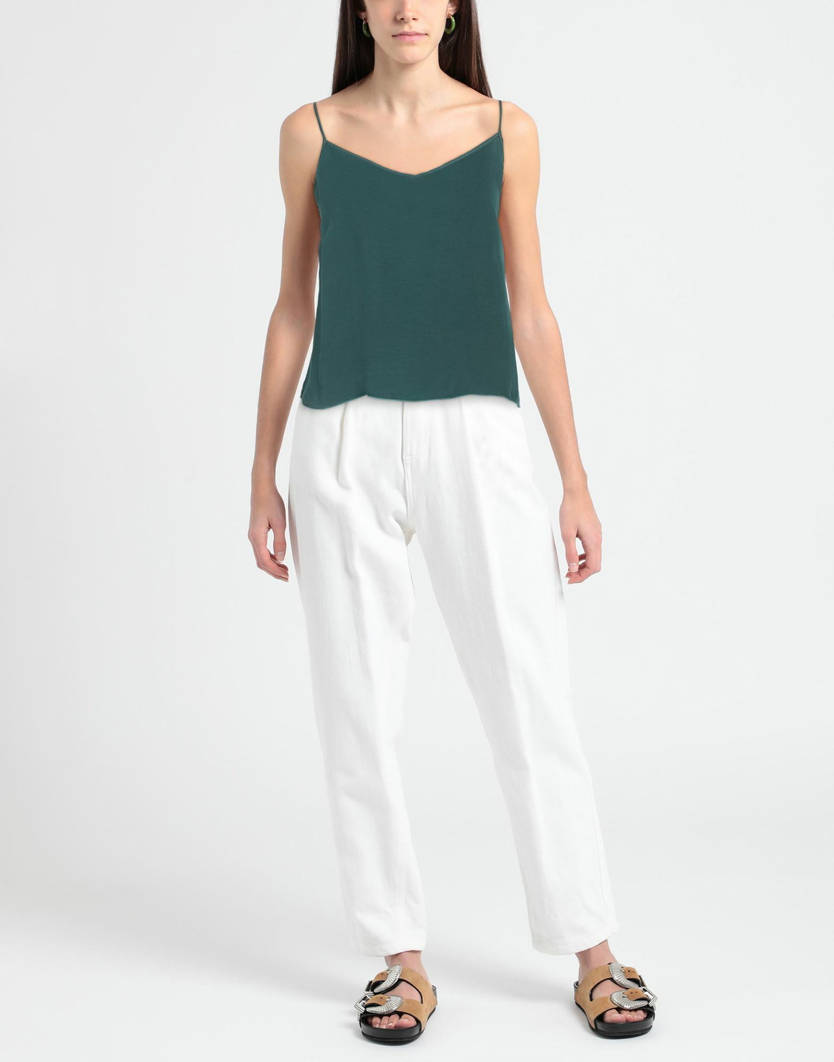 Alessia Santi Womens Top Emerald in Green