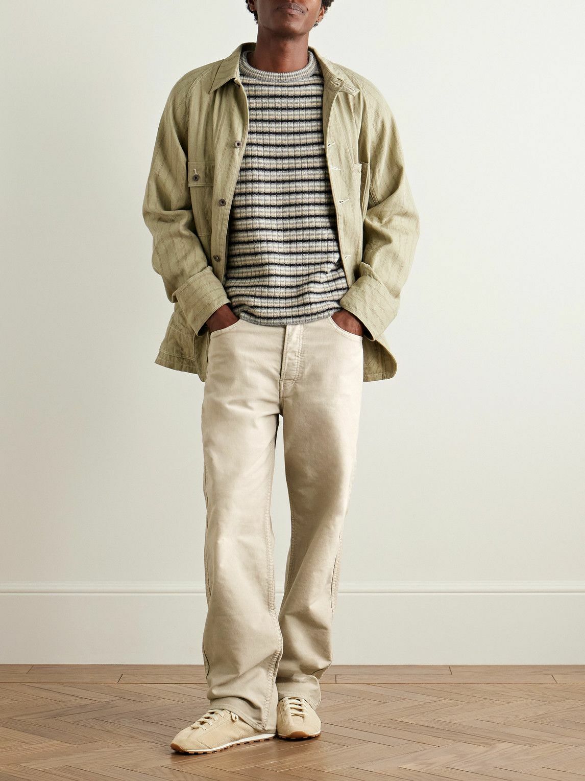 Visvim - Fluxus 01 Straight-Leg Cotton-Twill Trousers - Neutrals