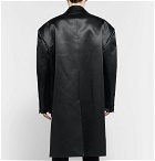 Raf Simons - Oversized Wool and Silk-Blend Duchess Satin Coat - Black
