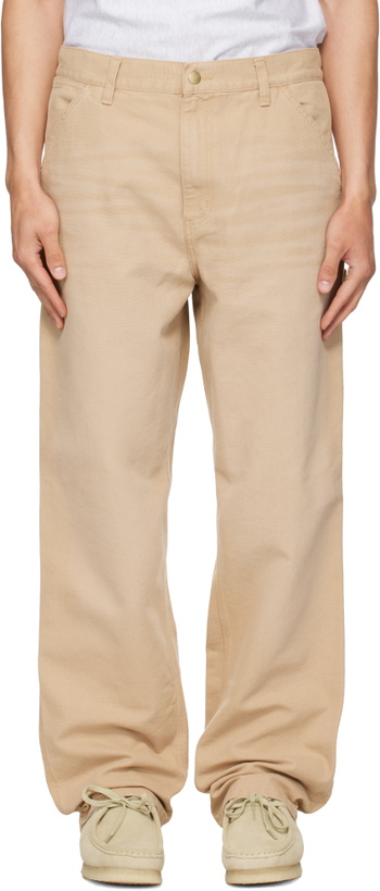 Photo: Carhartt Work In Progress Beige Single Knee Trousers
