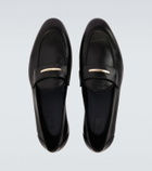 Brioni Appia leather penny loafers