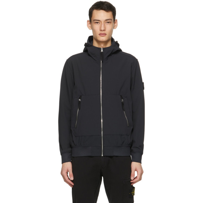 Photo: Stone Island Navy Soft Shell-R E-Dye® Light Jacket