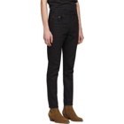 Saint Laurent Black Cropped Skinny Jeans