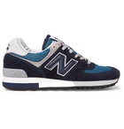 New Balance - 576 Suede, Leather and Mesh Sneakers - Men - Navy