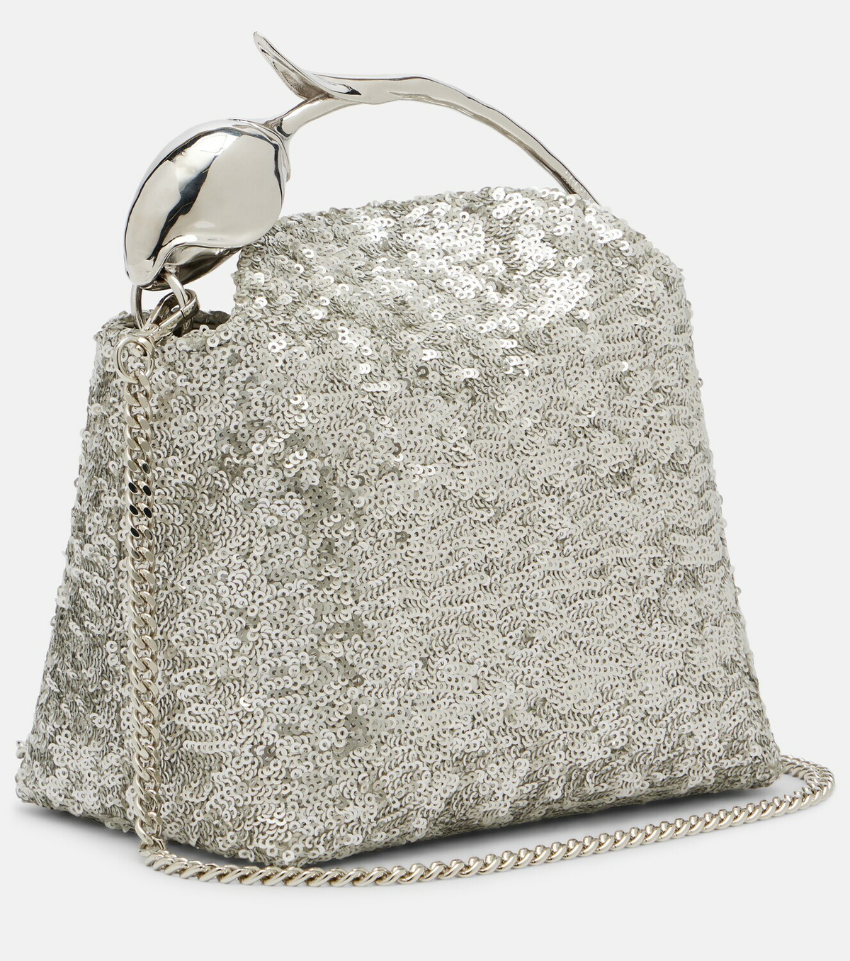 Erdem Bloom Mini sequined top-handle bag