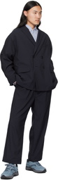 DAIWA PIER39 Navy Tech Double-Breasted Blazer