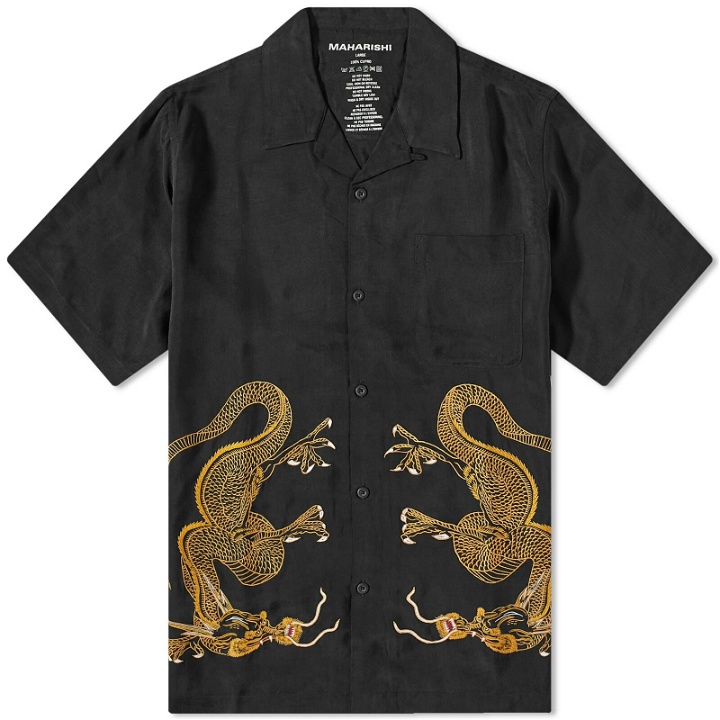 Photo: Maharishi Men's Thai Dragon Summer Vacation Shirt in Black