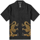 Maharishi Men's Thai Dragon Summer Vacation Shirt in Black